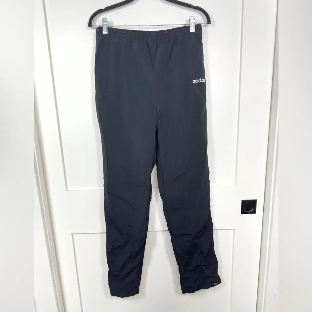 Adidas Men’s Vintage Nylon Sports Pant Trousers Black Size Small